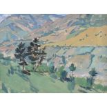 Otar Grogol Japaridze - VALLEY OF DREAMS - Oil on Board - 10 x 14 inches - Unsigned