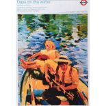 Sandra Fisher - LONDON UNDERGROUND ADVERTISING POSTER - Coloured Print - 27 x 19 inches - Unsigned