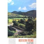 Northern Ireland Tourist Board Advertising Poster - THE MOURNE MOUNTAINS - Coloured Print - 30 x