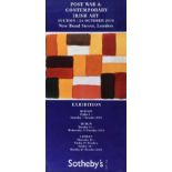 Sean Scully - 2006 EXHIBITION POSTER - Coloured Print - 35 x 16 inches - Unsigned