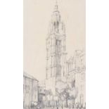 Colm Clifford - TOLEDO CATHEDRAL - Pencil on Paper - 13 x 8 inches - Signed