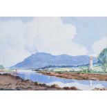 R, Macdonald Ross - NARROW WATER CASTLE - Watercolour Drawing - 5 x 7 inches - Signed