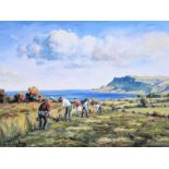 Charles McAuley - LIFE IN THE GLENS - Set of Eight Coloured Prints - 8 x 6 inches - Unsigned