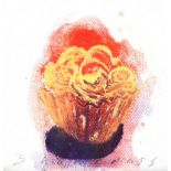 Neil Shawcross, RHA RUA - CUPCAKE - Oil on Canvas - 4 x 4 inches - Signed