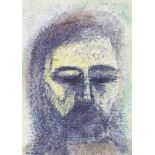 George Campbell, RHA RUA - CHRIST - Pen & Ink Drawing with Watercolour Wash - 8 x 6 inches - Signed