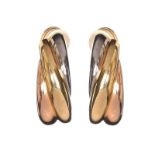 CARTIER 18CT GOLD CLIP-ON EARRINGS