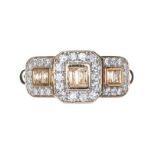 9CT GOLD DIAMOND CLUSTER RING