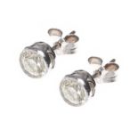 18CT WHITE GOLD DIAMOND STUD EARRINGS