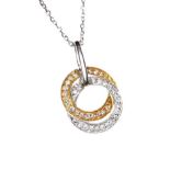 18CT WHITE GOLD DIAMOND NECKLACE