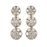 18CT GOLD DIAMOND EARRINGS