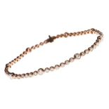 9CT ROSE GOLD DIAMOND BRACELET