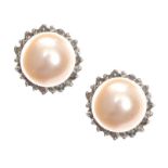 STERLING SILVER PEARL STUD EARRINGS