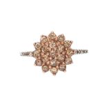 9CT GOLD DIAMOND CLUSTER RING