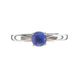 PLATINUM TANZANITE RING