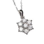 18CT WHITE GOLD DIAMOND NECKLACE