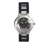 CARTIER 21 AUTOMATIC STAINLESS STEEL WRIST WATCH