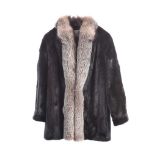 MINK AND SILVER FOX FUR JACKET