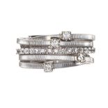 MARCO BICEGO 18CT WHITE GOLD DIAMOND RING