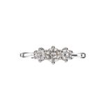 18CT WHITE GOLD THREE STONE DIAMOND RING