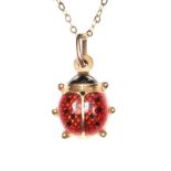 9CT GOLD LADYBIRD NECKLACE