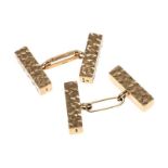 KUTCHINKSY' 9CT GOLD CUFFLINKS