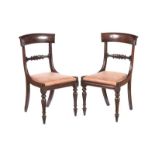 PAIR OF WILLIAM IV SIDE CHAIRS