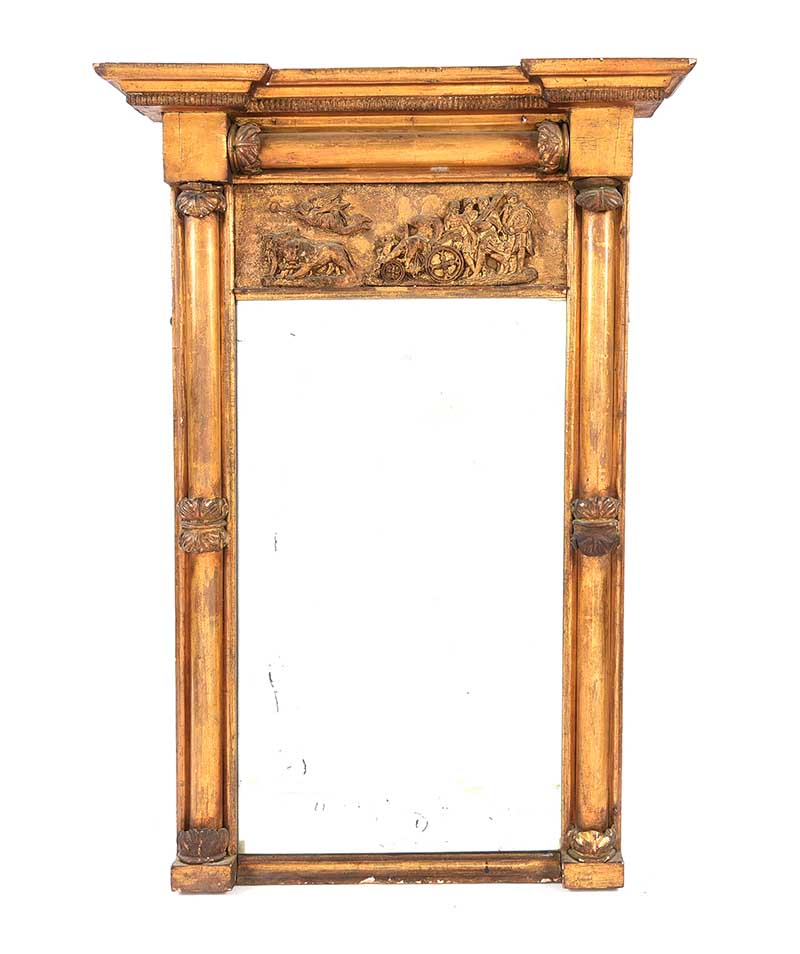 NINETEENTH CENTURY GILT PIER MIRROR