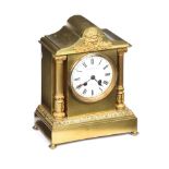 VICTORIAN BRASS MANTEL CLOCK