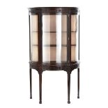 BOW FRONT DISPLAY CABINET