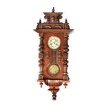 VICTORIAN KEY HOLE VIENNA WALL CLOCK