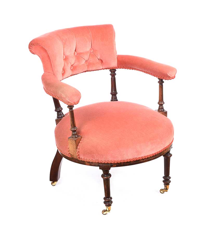 NINETEENTH CENTURY TUB CHAIR