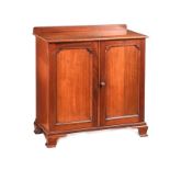 EDWARDIAN MAHOGANY TWO DOOR CABINET