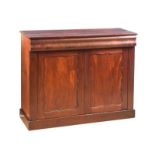 WILLIAM IV MAHOGANY SIDE CABINET