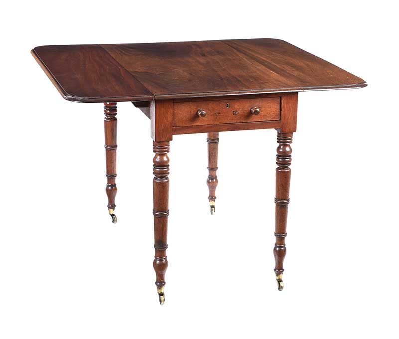 VICTORIAN MAHOGANY PEMBROKE TABLE - Image 3 of 5