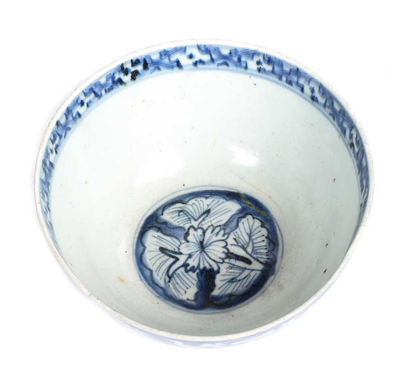 CHINESE LATE MING BLUE & WHITE BOWL - Image 3 of 5
