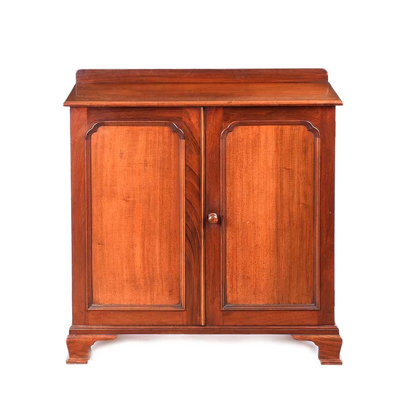 EDWARDIAN MAHOGANY TWO DOOR CABINET - Image 3 of 6