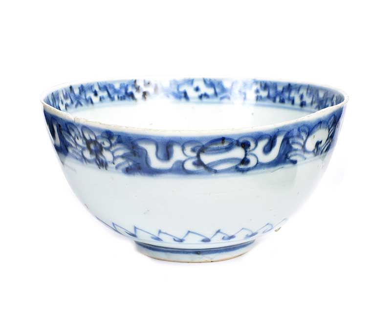 CHINESE LATE MING BLUE & WHITE BOWL - Image 2 of 5