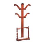 VICTORIAN MAHOGANY HALL STAND