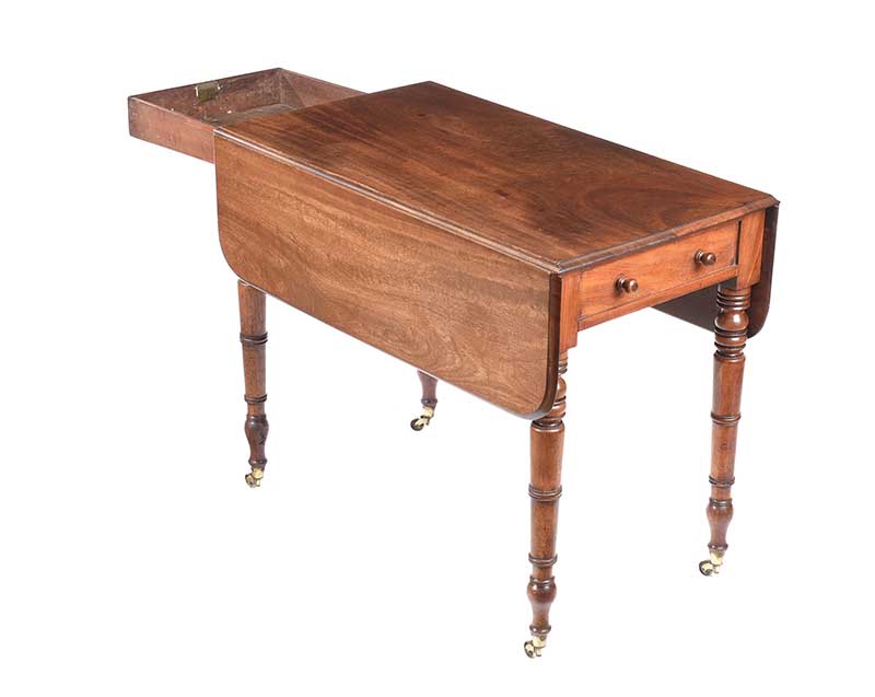 VICTORIAN MAHOGANY PEMBROKE TABLE - Image 5 of 5