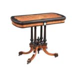 VICTORIAN TURN OVER LEAF CARD TABLE