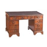 MAHOGANY PEDESTAL DESK