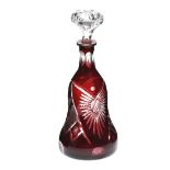 BOHEMIAN GLASS DECANTER