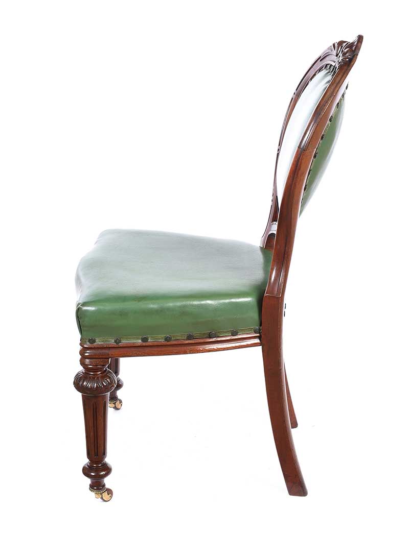 VICTORIAN MAHOGANY DESK CHAIR - Image 5 of 6