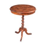 VICTORIAN WALNUT LAMP TABLE