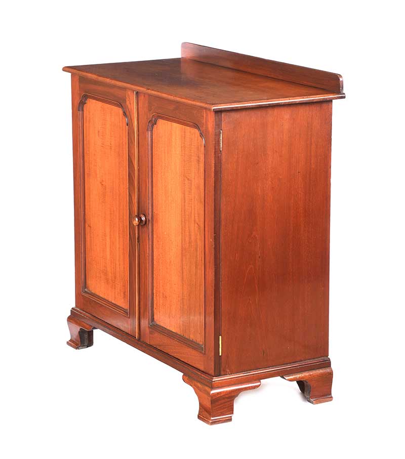 EDWARDIAN MAHOGANY TWO DOOR CABINET - Image 5 of 6