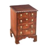 ANTIQUE MAHOGANY CHEST OF FOUR DRAWERS