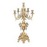 ORNATE BRASS CANDELABRUM