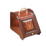 VICTORIAN MAHOGANY COAL SCUTTLE