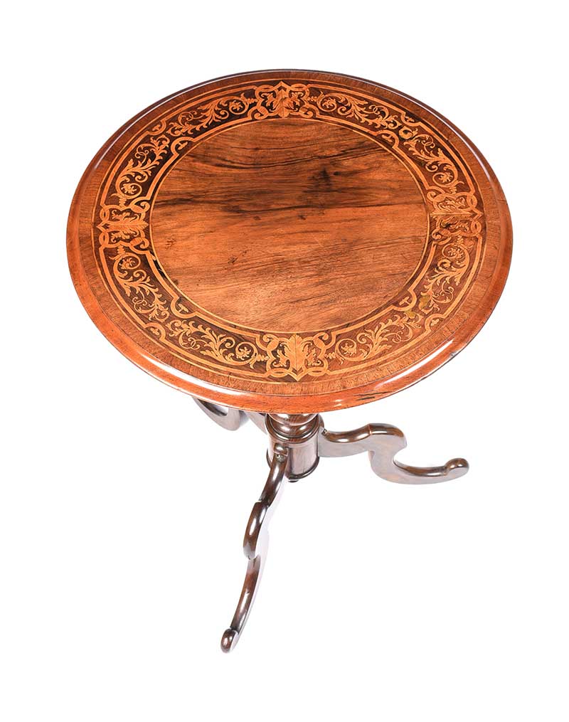 VICTORIAN WALNUT LAMP TABLE - Image 2 of 5