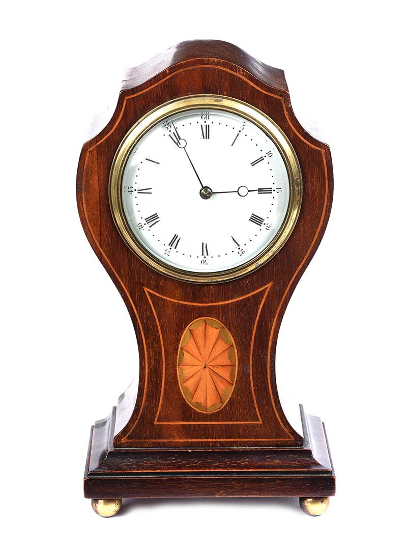 EDWARDIAN MANTEL CLOCK - Image 2 of 4